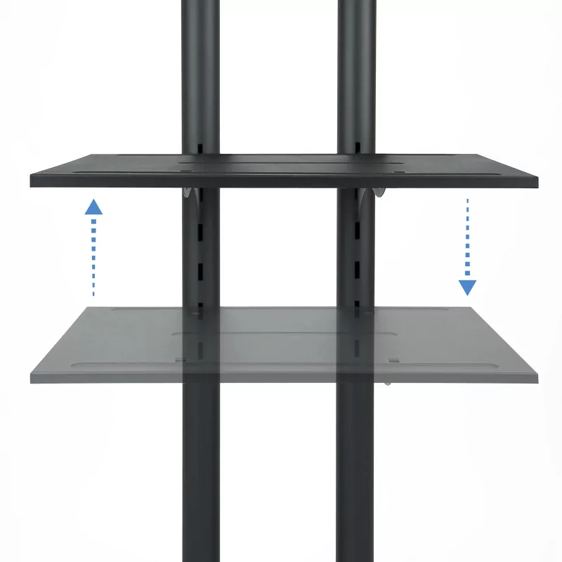 Kontrolsat - TooQ Floor Stand - W/ Wheels - For Screens - 37" / 70" - Black - FS1470M-B