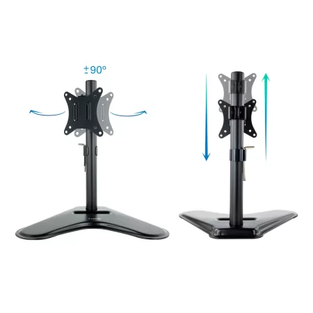 Kontrolsat - TooQ Table Stand - For Screen - 17" / 32" - Black - DB1701TN-B
