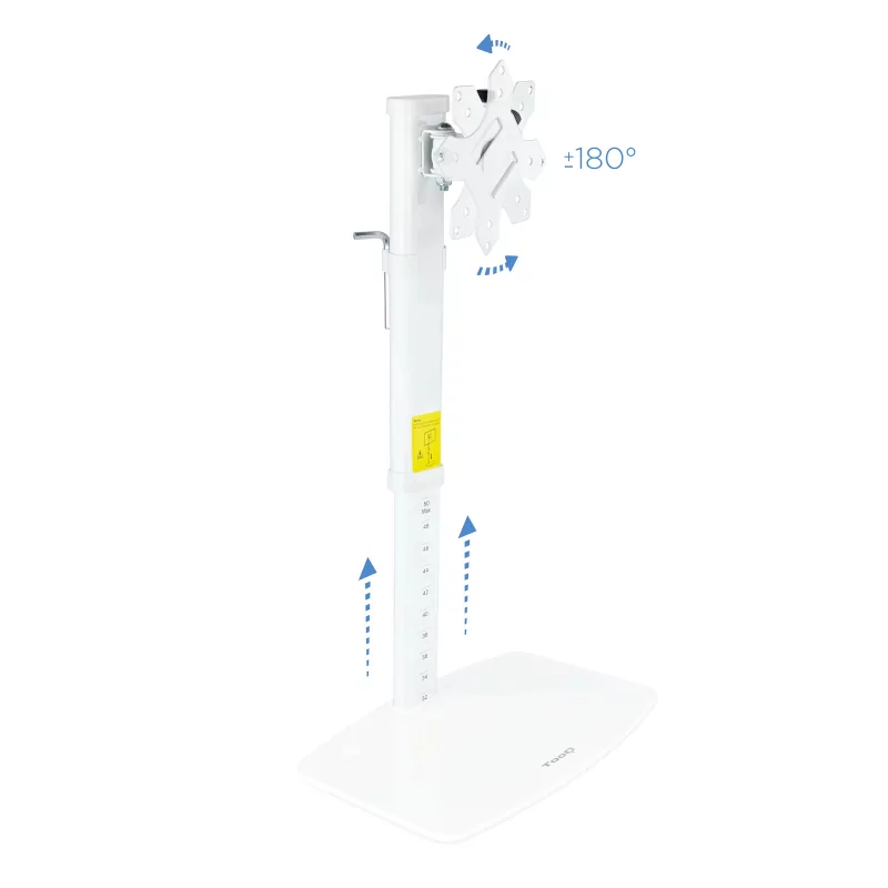 Kontrolsat - TooQ Table Stand - For Screens - 17" - 27" - White - DB1127TN-W