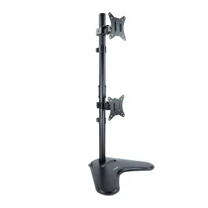 Kontrolsat - TooQ Table Stand - For 2 Screens - 17" / 32" - Black - DB1703TNV-B