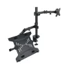 TooQ Desktop Stand - For Screen + Laptop - 13" / 32" - Black - DB1200TN-B