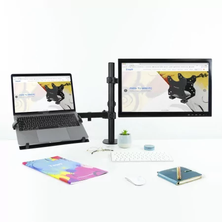 Kontrolsat - TooQ Desktop Stand - For Screen + Laptop - 13" / 32" - Black - DB1200TN-B