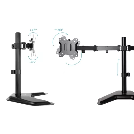 Kontrolsat - Suporte de Mesa TooQ - P/ 2 Ecrãs - 17" / 32" - Preto - DB1702TN-B Kontrolsat - Suporte de Mesa TooQ - P/ 2 Ecrãs - 17" / 32" - Preto - DB1702TN-B
