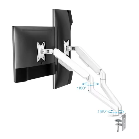 Kontrolsat - TooQ Table Stand - For 2 Screens - 17" / 32" - DB4132TNR-W