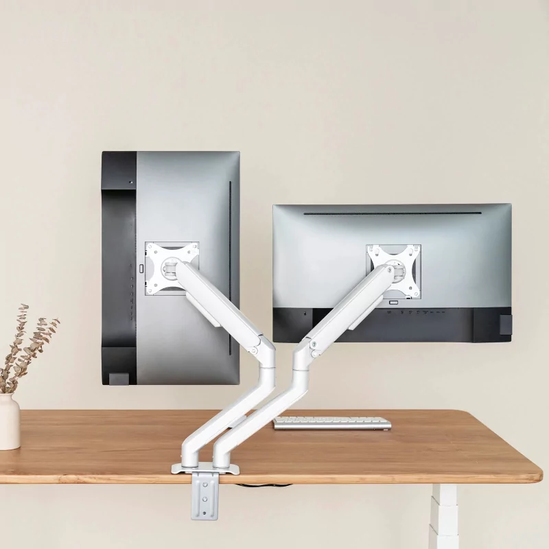 Kontrolsat - TooQ Table Stand - For 2 Screens - 17" / 32" - DB4132TNR-W
