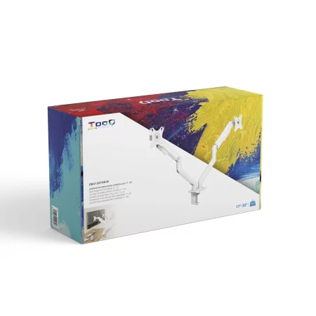 Kontrolsat - Suporte de Mesa TooQ - P/ 2 Ecrãs - 17" / 32" - DB4132TNR-W