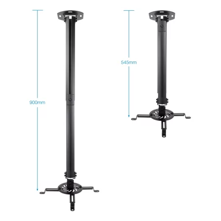 Kontrolsat - TooQ Ceiling Bracket - For Projectors - Black - PJ3030TN-B Kontrolsat - TooQ Ceiling Bracket - For Projectors - Black - PJ3030TN-B