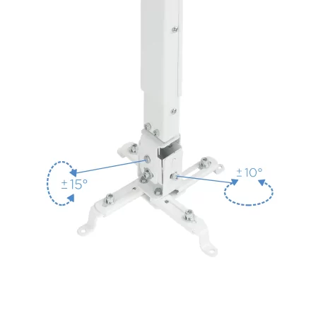 Kontrolsat - TooQ Ceiling Bracket - For Projectors - White - PJ2012T-W