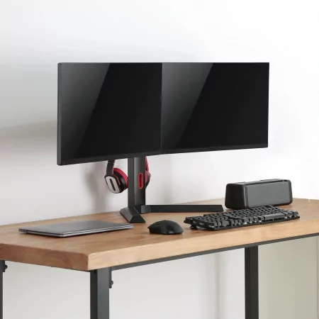 Kontrolsat - TooQ Table Stand - For 2 Screens - 17" / 27" - DB1402TN-B Kontrolsat - TooQ Table Stand - For 2 Screens - 17" / 27" - DB1402TN-B