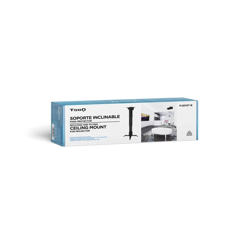 Kontrolsat - TooQ Ceiling Bracket - For Projectors - Black - PJ2012T-B