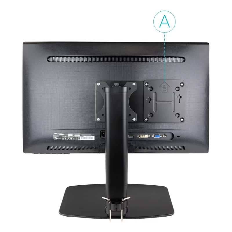 Kontrolsat - TooQ VESA Support - For Mini PC - Black - TCCH0007-B