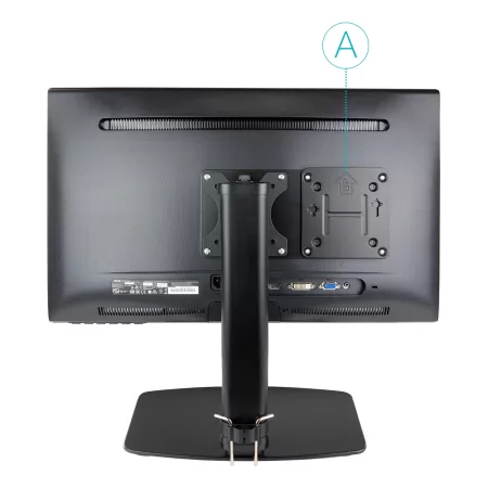 Kontrolsat - TooQ VESA Support - For Mini PC - Black - TCCH0007-B