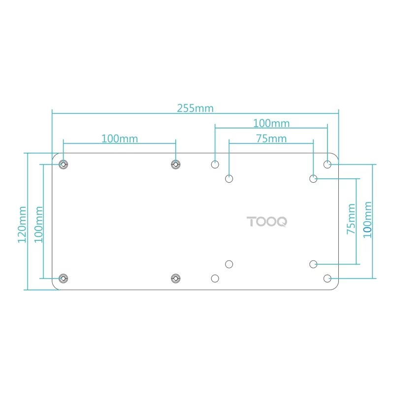 Kontrolsat - TooQ VESA Support - For Mini PC - Black - TCCH0007-B