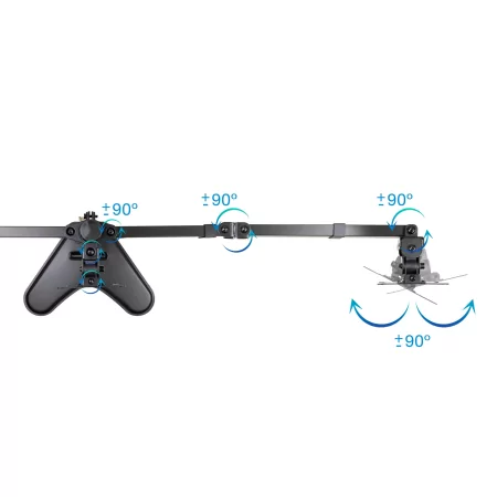 Kontrolsat - TooQ Table Stand - For Screens - 17" / 27" - Black - DB1704TN-B