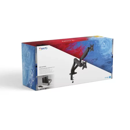 Kontrolsat - TooQ Desk Stand - 2 Screens - 17" / 32" - Black - DB5132TNR-B