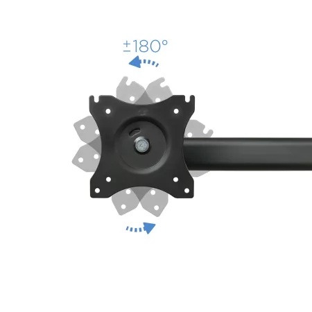 Kontrolsat - TooQ Hinged Table Stand - 3 Screens - Black - DB1327TN-B