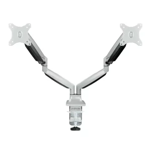 Kontrolsat - TooQ Hinged Table Stand - 2 Screens - 13" / 32" - Silver - DB3132TNR-S
