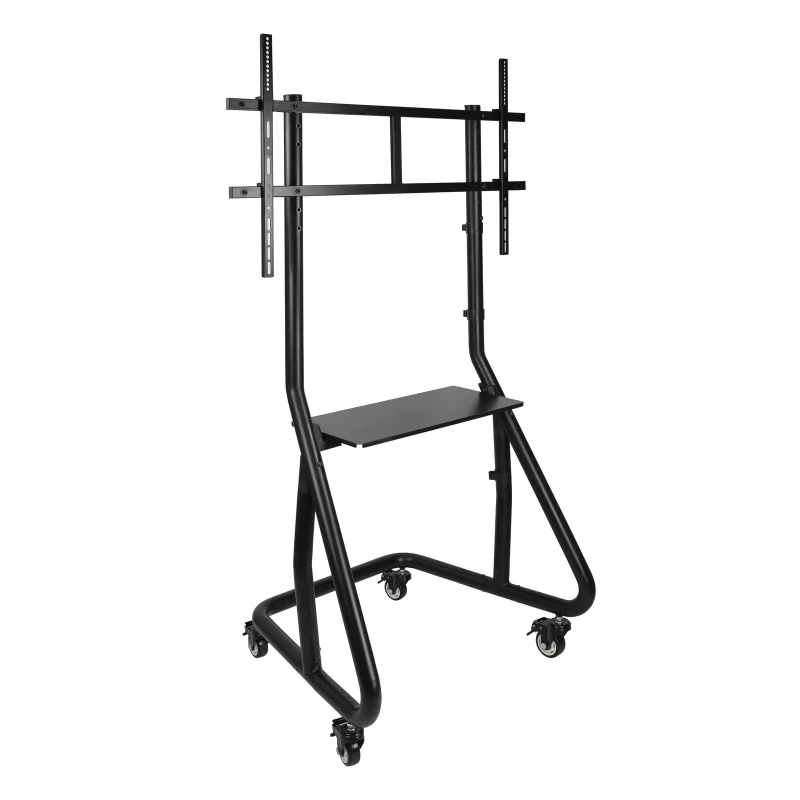 Kontrolsat - TooQ Mobile Floor Stand - 1 Screen - 60" / 105" - With Shelf - Black - FS20200M-B