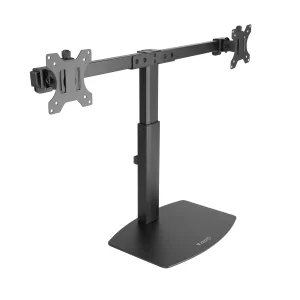 Kontrolsat - TooQ Hinged Table Stand - 2 Screens - 17" / 27" - Black - DB1727TN-B
