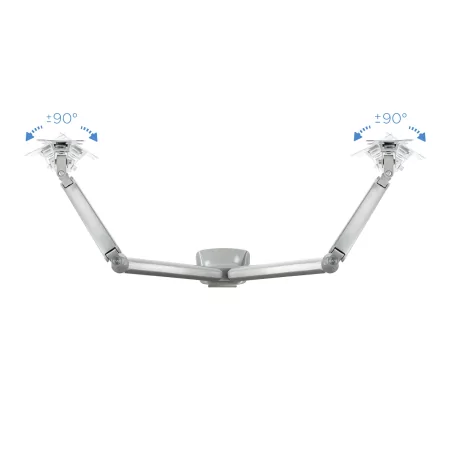 Kontrolsat - TooQ Hinged Table Stand - 2 Screens - 13" / 32" - Silver - DB3132TNR-S Kontrolsat - TooQ Hinged Table Stand - 2 Screens - 13" / 32" - Silver - DB3132TNR-S
