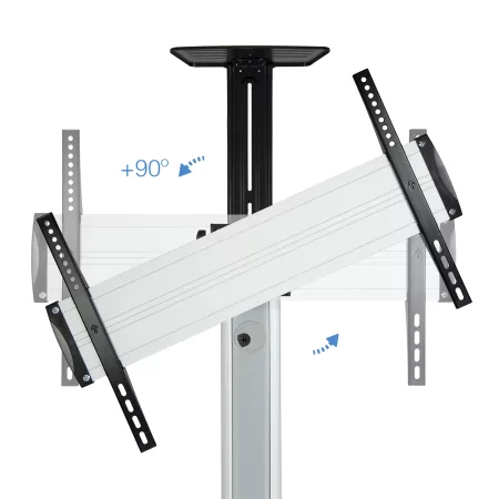 Kontrolsat - TooQ Floor Stand - 1 Screen - 37" / 70" - Tiltable / Swivel - FS1870M-B