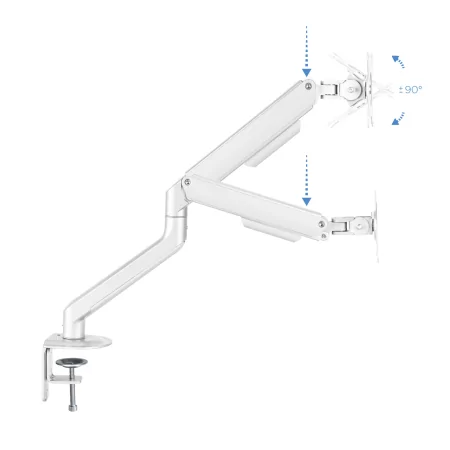Kontrolsat - TooQ Table Stand - 1 Screen - 17" / 32" - White - DB4032TNR-W