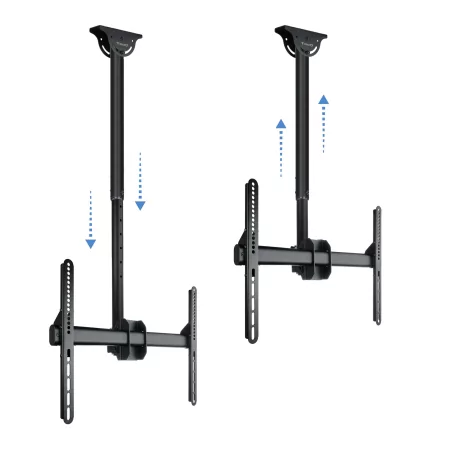 Kontrolsat - TooQ Extendable Ceiling Mount - 1 Screen - 37" / 70" - Black - LPCE1170TSLI-B