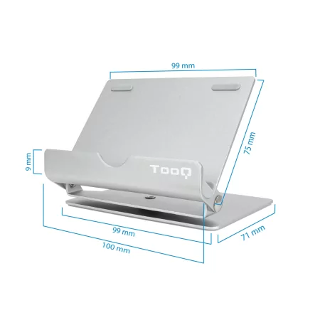 Kontrolsat - TooQ Desk Stand - For Smartphone / Tablet - Gray - PH0002-S