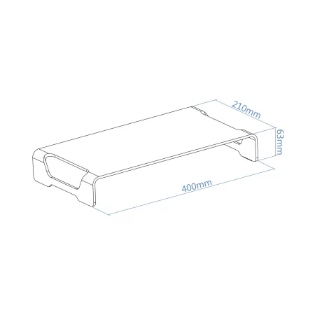Kontrolsat - Lifting Stand - For Monitor / Laptop - White - TQMR0004