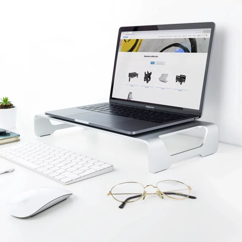 Kontrolsat - Lifting Stand - For Monitor / Laptop - White - TQMR0004