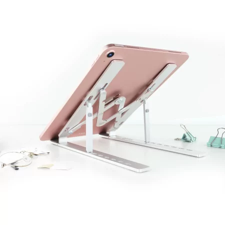 Kontrolsat - TooQ Elevating Stand - For (Laptops / Tablets / Books...) - 11" / 15" - Gray - TQLRS0033-AL Kontrolsat - TooQ Elevating Stand - For (Laptops / Tablets / Books...) - 11" / 15" - Gray - TQLRS0033-AL