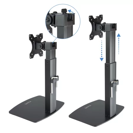 Kontrolsat - TooQ Desk Stand - 17" / 32" - Black - DB1732TN-B