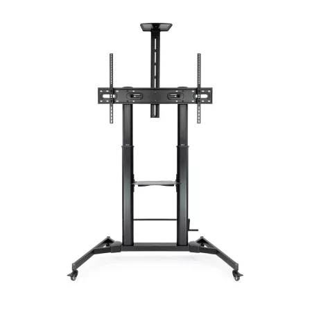 Kontrolsat - TooQ Adjustable Floor Stand - Zeus - W/ Wheels - 60" / 100" - Black - FS20400HM-B