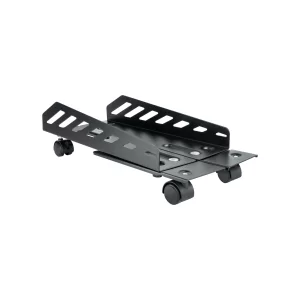 Kontrolsat - TooQ Floor Stand - For PC - W/ Wheels - Black - UMCS0024-B