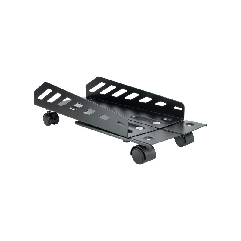 Kontrolsat - TooQ Floor Stand - For PC - W/ Wheels - Black - UMCS0024-B