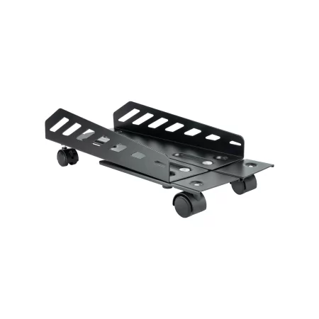 Kontrolsat - TooQ Floor Stand - For PC - W/ Wheels - Black - UMCS0024-B