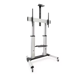 Kontrolsat - TooQ Floor Stand - W/ Wheels - 60" / 100" - Aluminum - FS20300M-B