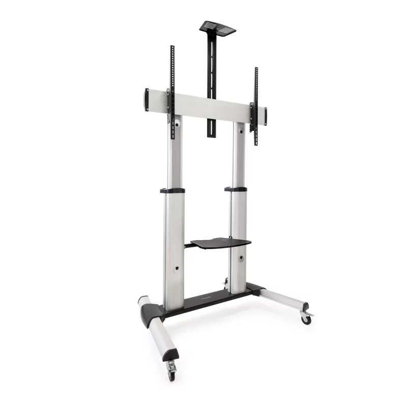 Kontrolsat - TooQ Floor Stand - W/ Wheels - 60" / 100" - Aluminum - FS20300M-B