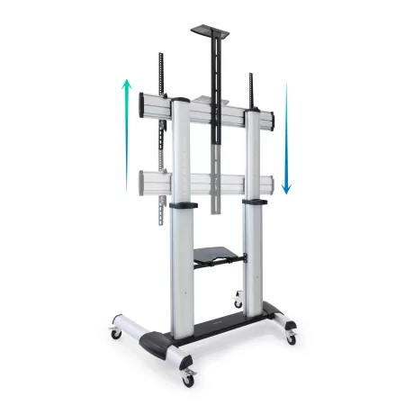Kontrolsat - TooQ Floor Stand - W/ Wheels - 60" / 100" - Aluminum - FS20300M-B