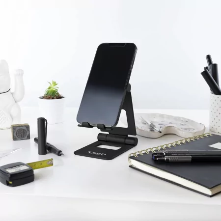 Kontrolsat - TooQ Adjustable Desk Stand - For Cell Phone / Tablet - 10" - Black - PH-KEOPS-NOCHE