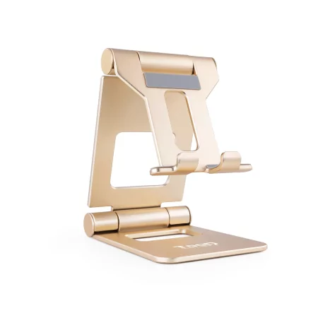 Kontrolsat - TooQ Adjustable Table Stand - For Cell Phone / Tablet - 10" - Gold - PH-KEOPS-ALBA