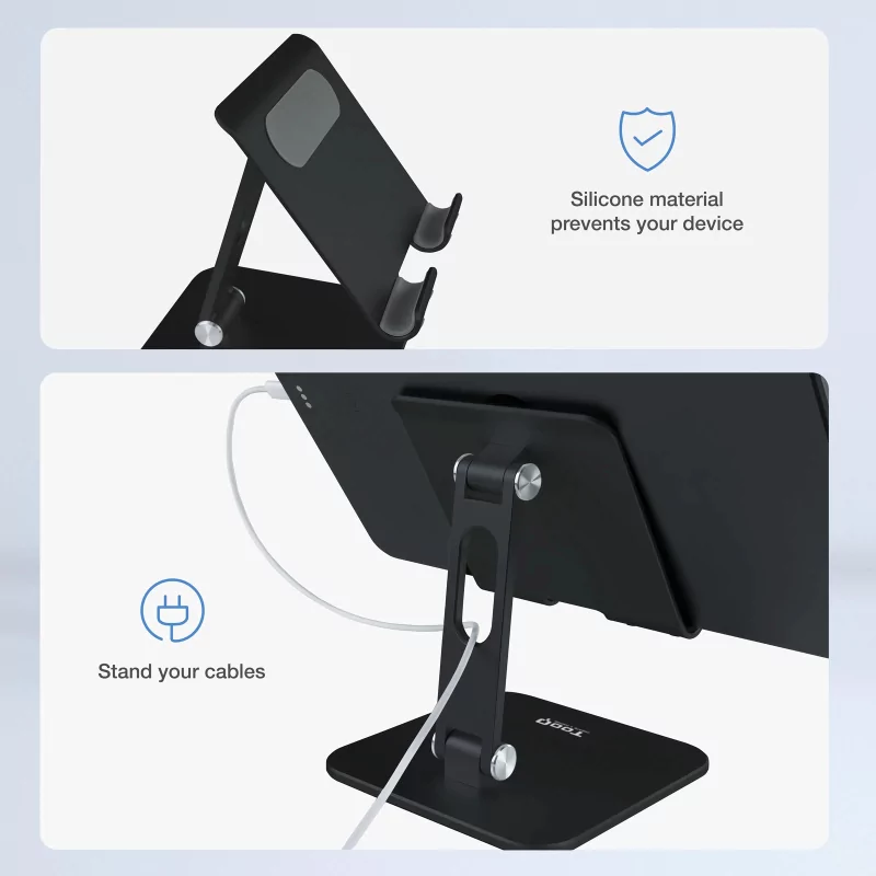 Kontrolsat - Suporte de Mesa Ajustável TooQ - 13" - Preto - PH-HERMES-NOCHE