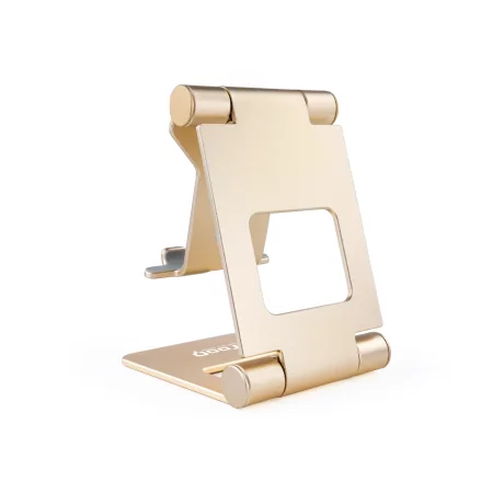 Kontrolsat - TooQ Adjustable Table Stand - For Cell Phone / Tablet - 10" - Gold - PH-KEOPS-ALBA