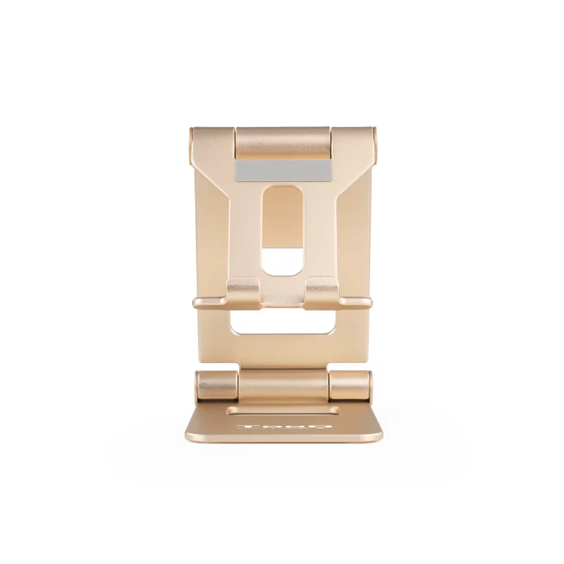 Kontrolsat - Suporte de Mesa Ajustável TooQ - P/ Telemóvel / Tablet - 10" - Dourado - PH-KEOPS-ALBA