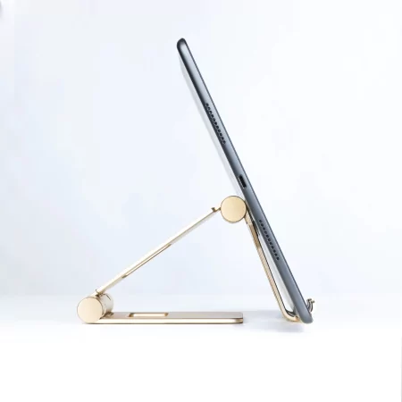 Kontrolsat - TooQ Adjustable Table Stand - For Cell Phone / Tablet - 10" - Gold - PH-KEOPS-ALBA