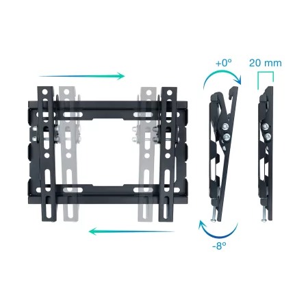 Kontrolsat - TooQ Wall Mount - 23" / 43" - Black - LP1044T-B Kontrolsat - TooQ Wall Mount - 23" / 43" - Black - LP1044T-B