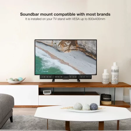 Kontrolsat - TooQ Soundbar / TV Stand - Vesa 800x400 - Black - TQSBM-01