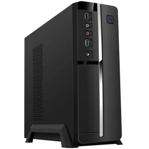 Kontrolsat - TooQ Slim Case - Black - (MicroATX) - 500W - TQC-3005U3