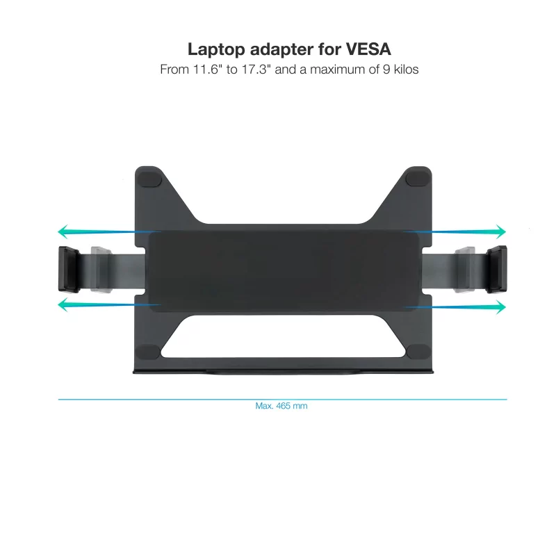 Kontrolsat - TooQ Laptop Stand / Adapter - Black - TQLH1117-B