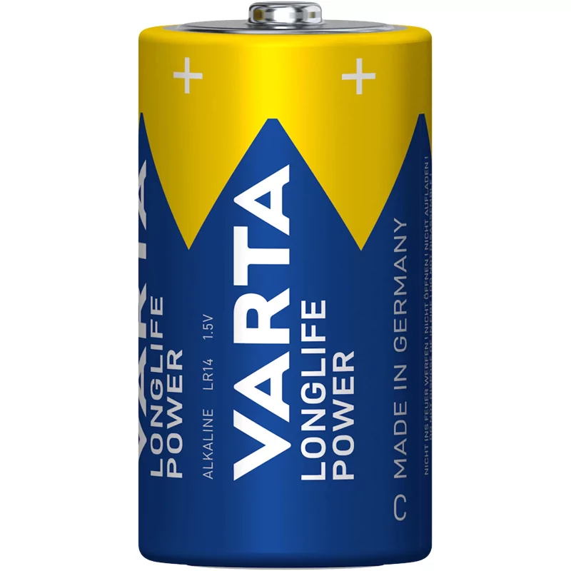 Kontrolsat - LR14 Varta Batteries - Alkaline - LongLife Power - 1.5v